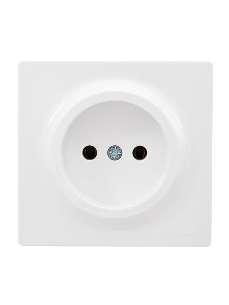 Lezard LETO Розетка б/з ПБТ белый 752-0200-121B