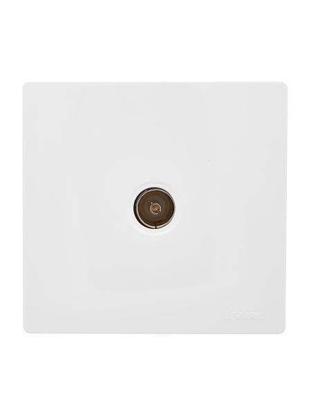 Lezard LETO Розетка ТВ оконечная белый 752-0200-130