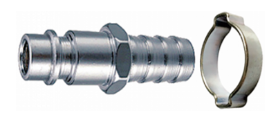 Кратон Переходник бысторазъемный, рапид штуцер – елочка 8мм с обжимным кольцом 8x13мм 3 01 05 027