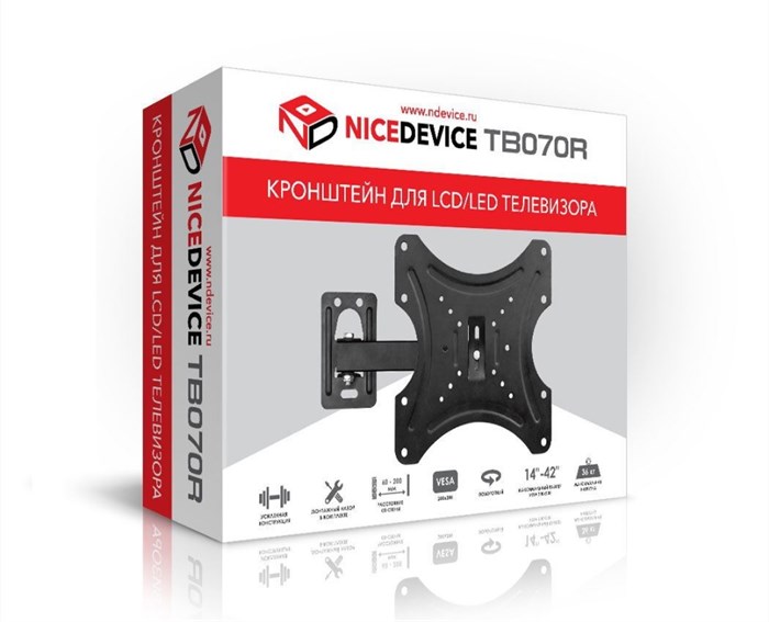 NICEDEVICE Кронштейн для ТВ (14"-42") ТB070R 5645