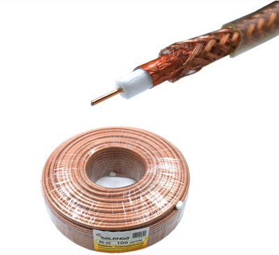 Selenga Кабель коаксиальный RG6 силиконовый бухта100м.,PVC1.02CCA+4.8FPE+AL FOIL+128*0.12,CCA WIRE+6 2431