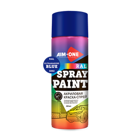 AIM ONE Акриловая краска-спрей ультрамариново-синий RAL-5002 RAL-5002