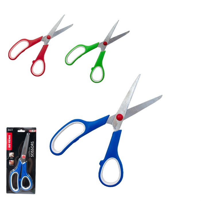 Ножницы хозяйственные EN17 SCISSORS 7,5" 180мм нерж сталь / эргоном ручки SP-274