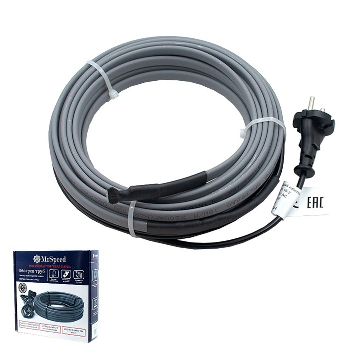 Набор греющего кабеля на трубу SRL-30W на 8 метров с вилкой SRL-30W-8M