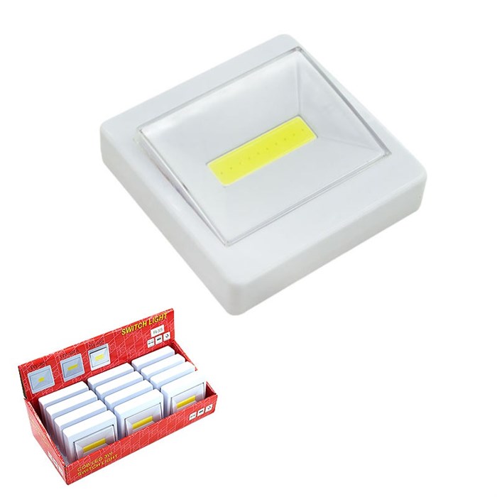 Пушлайт фонарь комнатный клавиша-1 LED-3W HY-806  3хAAA HY-806