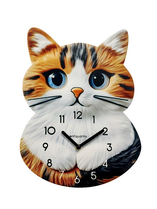 Часы настенные "Tommy", котенок, интерьерные, детские, плавный ход, d-33,5 см 10886369