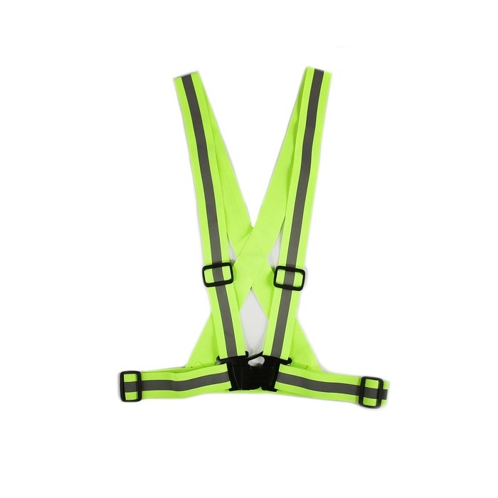 TORSO Светоотражающий ремень, с наплечными лямками, регулируемый размер, салатовый 3298977