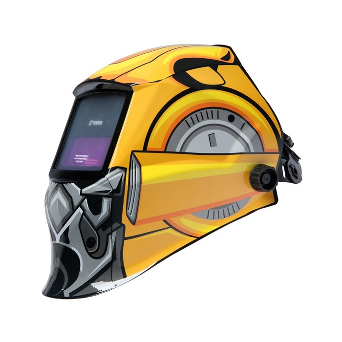 ТУНДРА Маска сварщика РОБОТ Ф1, хамелеон, 90х35 мм, DIN 11, 1/1/1/2, Li п/п, MPP 9235235