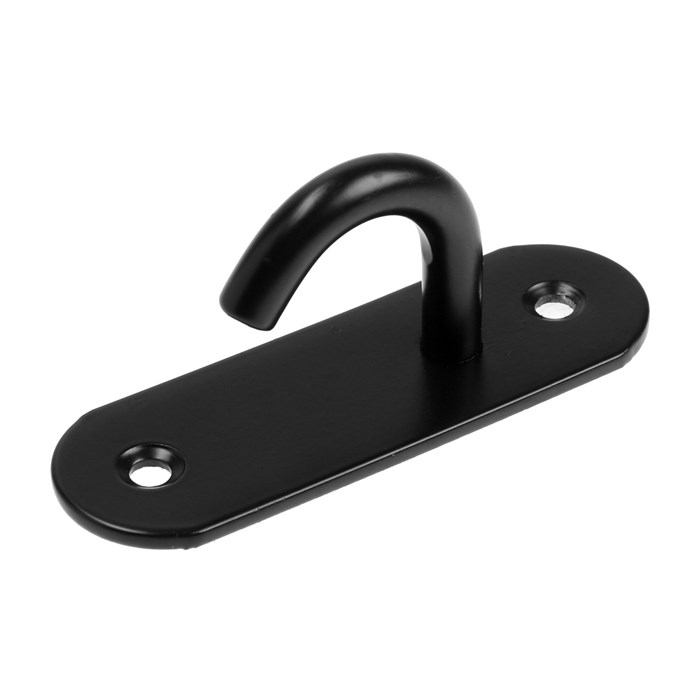 ТУНДРА Кронштейн для крепления тросов 4,5 см, цвет чёрный 9917588