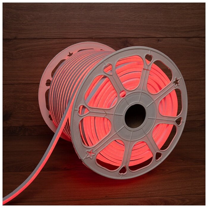 Гибкий неон 9w LED SMD 8х16мм, двусторонний, красный, 120LED/м 131-092