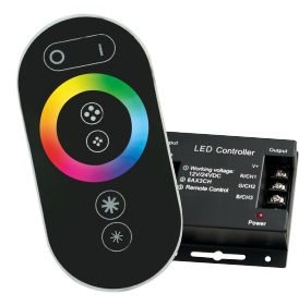 EKS Пульт с контролером для светодиодной ленты RGB 1 канал DC12-24В 6A*3 0У-00006567