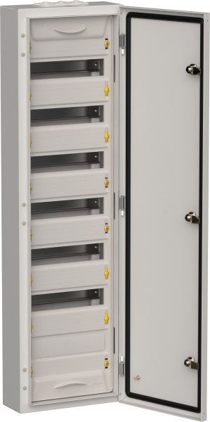 IEK TITAN 5 Корпус металлический ЩРн-84 (1х84) 1085х310х140мм IP54 серый (одна дверь) TI5-50-N-084-54-7035