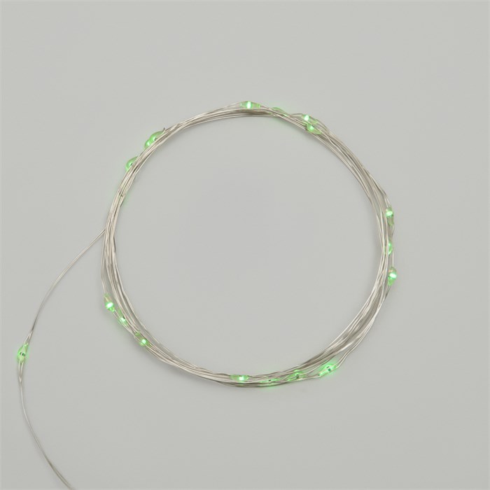 NEON-NIGHT Гирлянда светодиодная Роса 2м, 20LED, ЗЕЛЕНЫЙ, IP20, 2хCR2032 в комплекте 303-008
