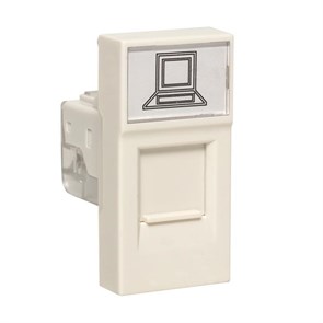 EKF Розетка RJ45 категории 5Е (ширина 1 модуль) E1MK015E-135-10