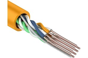 Rexant Кабель витая пара UTP 4PR, 24AWG, медь, CAT5e, ZH нг(А)-HF внутренний, оранжевый 01-0049