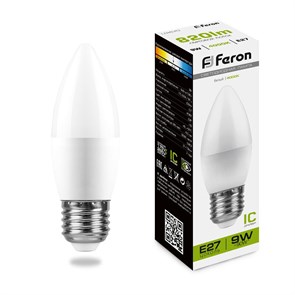 Feron Лампа светодиодная, (9W) 230V E27 4000K, LB-570 25937