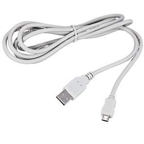 Rexant Кабель micro USB (male) штекер - USB-A (male) штекер, длина 3 метра, белый (PE пакет) 18-1166