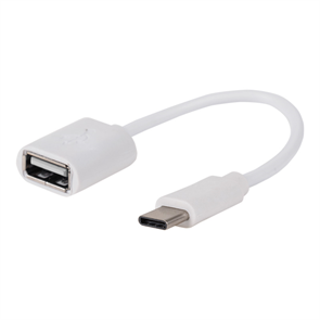 REXANT USB кабель OTG Type C на USB шнур 0.15 м белый 18-1180