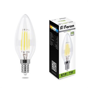 Feron Лампа светодиодная, (7W) 230V E14 4000K, LB-166 25871