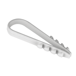 Дюбель-хомут для круглого кабеля 19-25мм белый (уп. 100шт) plc-ncs-19x25w