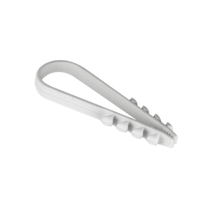 Дюбель-хомут для круглого кабеля d11-18мм нейлон бел. (уп.100шт) plc-ncs-11x18w