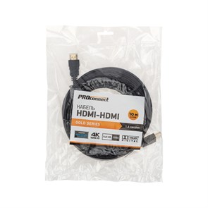 PROconnect Кабель HDMI - HDMI 1.4, 10м, Gold 17-6208-6