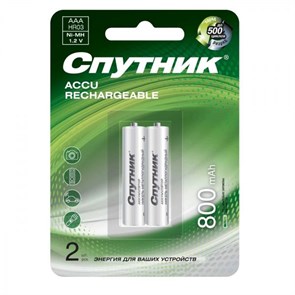 СПУТНИК Аккумулятор HR03 800 MAH NI-MH BL2 000965