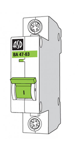 ASD Автоматический выключатель ВА 47-63 1п. 16А х-ка С 955275