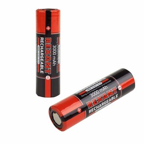 REXANT Аккумулятор 18650 Li-ion 2400mAH 3.7В без защиты 00128