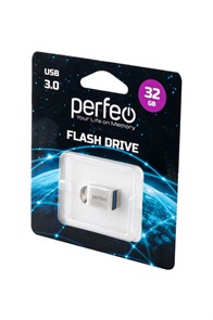 PERFEO Носитель информации PF-M11MS032 USB 3.0 32GB M11 серебряный BL1 18481