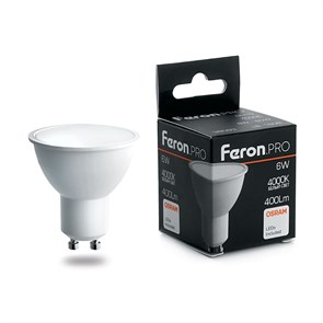 Feron.PRO Лампа светодиодная LB-1606 G10 6W 4000K OSRAM LED 38087