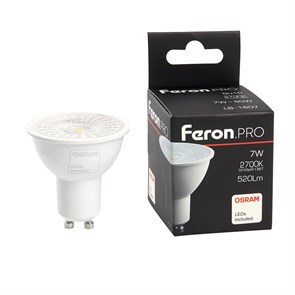 Feron.PRO Лампа светодиодная с линзой 110 градусов LB-1607 G10 7W 2700K OSRAM LED 38182