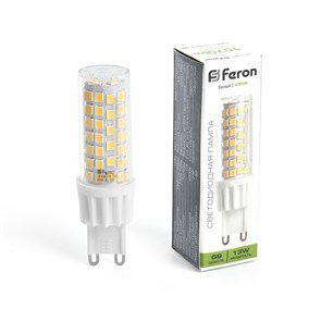 Feron Лампа светодиодная LB-436 G9 13W 230V 4000K 38153