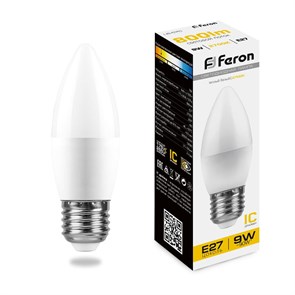 Feron Лампа светодиодная, (9W) 230V E27 2700K, LB-570 25936