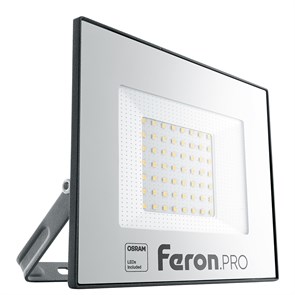 Feron Прожектор светодиодный 50W 6400K IP65 AC175-265V/50Hz, черный, LL-1000 41540