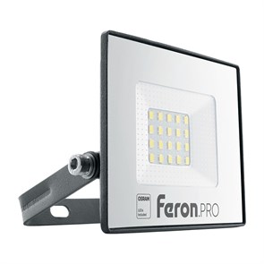 FERON прожектор 20W 6400K черный IP65 AC220-240V/50Hz LL-1000 41538