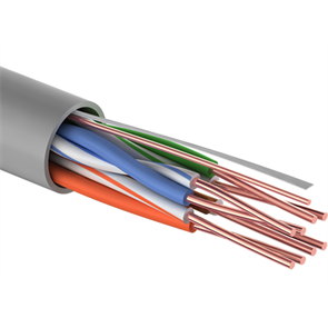 Proconnect Кабель витая пара FTP 4PR, 26AWG, CCA (Алюминий, плакированный медью), CAT5e, PVC, внутренний, серый 01-0048-3