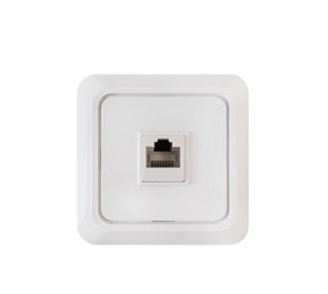 IN HOME BOLLETO розетка компьютерная RJ-45 накладная белая 018294