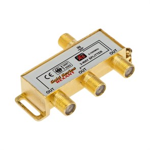 Rexant Делитель ТВ х 3 + 4шт. F BOX 5-1000 МГц Gold 05-6102-1