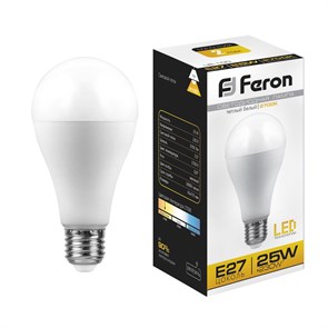 FERON Лампа светодиодная Шар 25W 2700K 230V E27 LB-100 25790