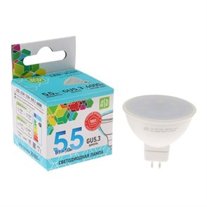 ASD лампа MR16 GU5.3 (5.5Вт) 4000К 230В LED-JCDR-standard 495лм 016.3604