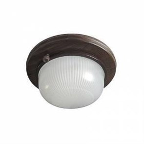 Ecola GX53 LED НБО-03-60-021 светильник Круг накладной IP65 дерево Орех 1*GX53 матовый 220х84 TP53R2ECA