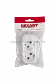 REXANT Колодка 2 гнезда без заземления 11-8701