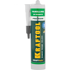 KRAFTOOL KraftNails Premium Клей монтажный для молдингов, панелей, керамики, 310 мл 2499464 KN-604