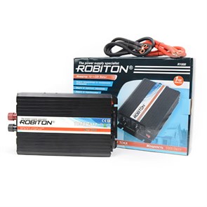 ROBITON Инвертор 12V-220V R1000 1000W две евро розетки 13203