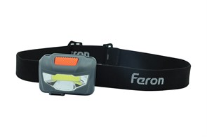 FERON фонарь налобный TH2301 аккумуляторный 3W 1COB, USB IP44 41680