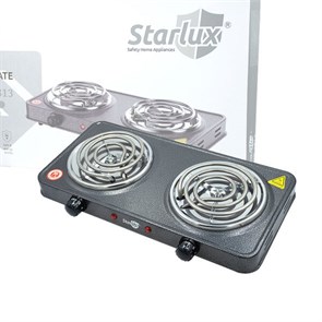 StarLux Плитка электрическая 2-комфорочная спираль 2,0 кВт SHP-5813 цвет антик SHP-5813