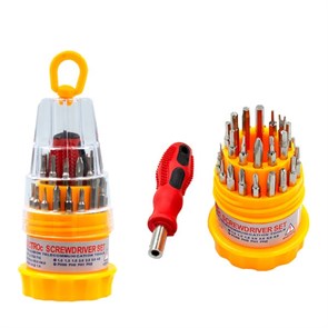 Мини Набор прецизионных бит с насадками Стакан 31pcs NO:JX-139 SP-39