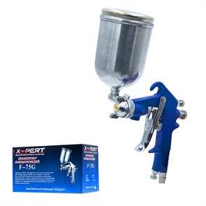 X-PERT Краскопульт пневматический верхний бачок F-75G  3.5-4.5bar SP-03242