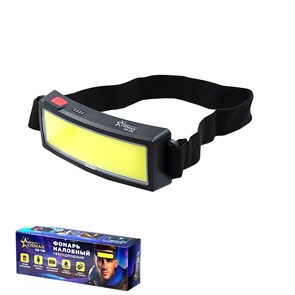 Налобный фонарь АКБ RE-SL-11 фара-полоска 40 COB LED usb-зарядка RE-SL-11